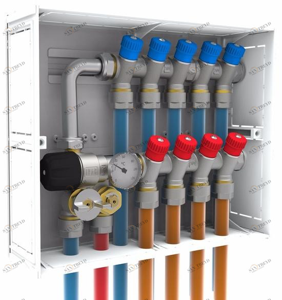 IVAR Коллектор для настенного монтажа sun-id-1357939
