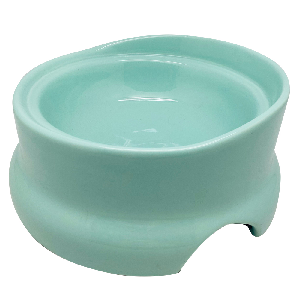 ПР0057308 Миска для животных High зеленая керамическая 15х15х8см 300мл Foxie 