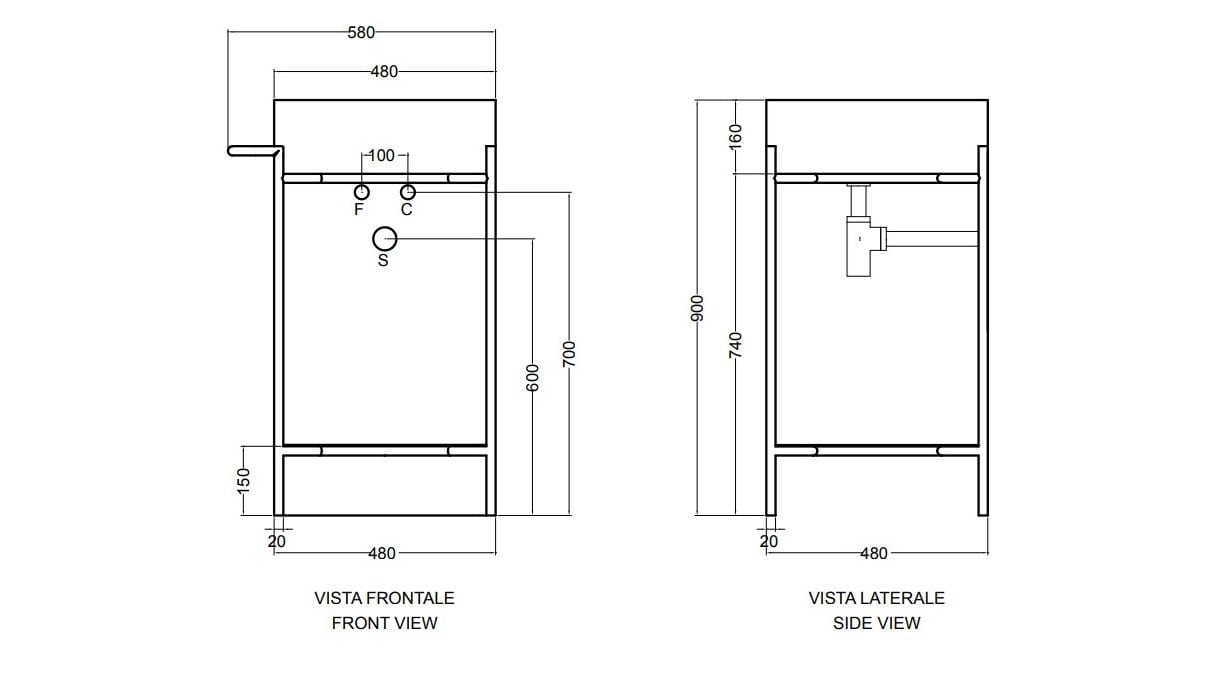 Двойная раковина из нержавеющей стали с держателем для полотенец Axa вещь ARCH-00145467 - Вид №6