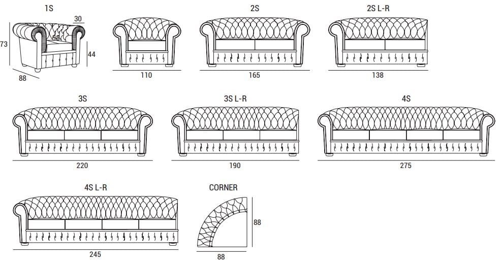 Двуспальный диван-кровать из ткани Domingo Salotti 800 ARCH-00139416 - Вид №3