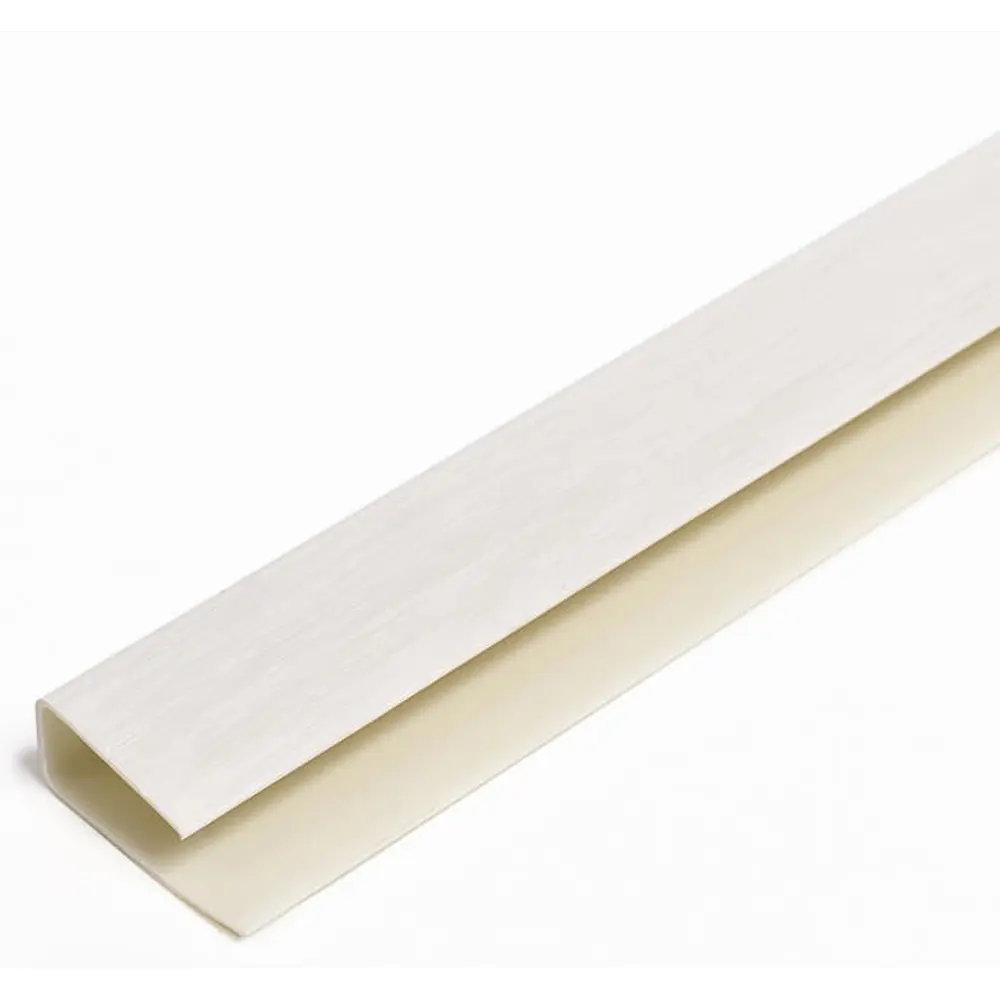 81930429 Профиль ПВХ 2700x25x12 мм цвет белый ясень STLM-1014298 Santreyd 