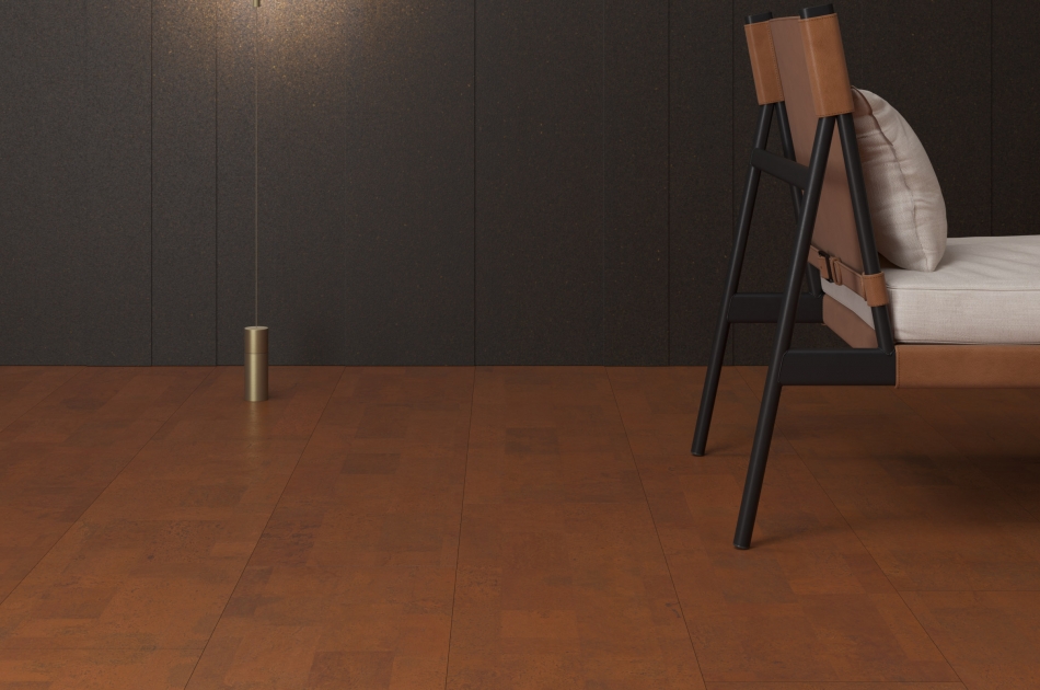 633 111 616 Окрашенный пробковый пол Terracotta GRANORTE Recolour - Вид №1