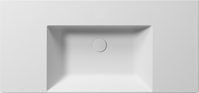 9451109 Подвесная раковина настенная овальная GSI ceramica  белая  - Вид №1