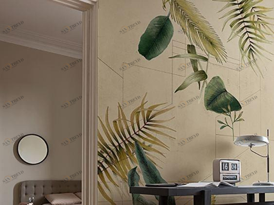 Wall&decò Тропические обои Contemporary wallpaper 2017 sun-id-1410216