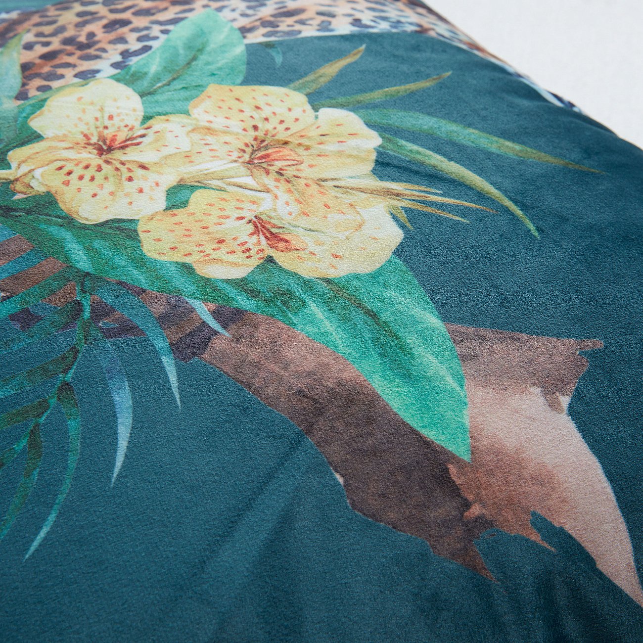 Чехол для подушки Rilene от La Forma LA FORMA ЛЕОПАРД, ЦВЕТЫ, ЖИВОТНЫЕ, РАСТЕНИЯ 298870 Синий  - Вид №3