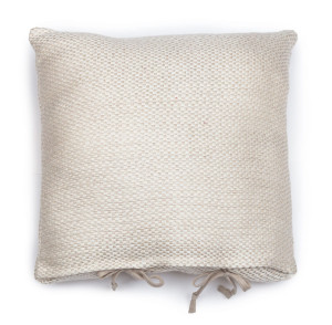 LEI_155_01_40 Подушка 40/40, белый, 100% лен LEITNER