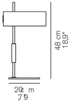 Oluce Настольная лампа из металла 1953 243  - Вид №3