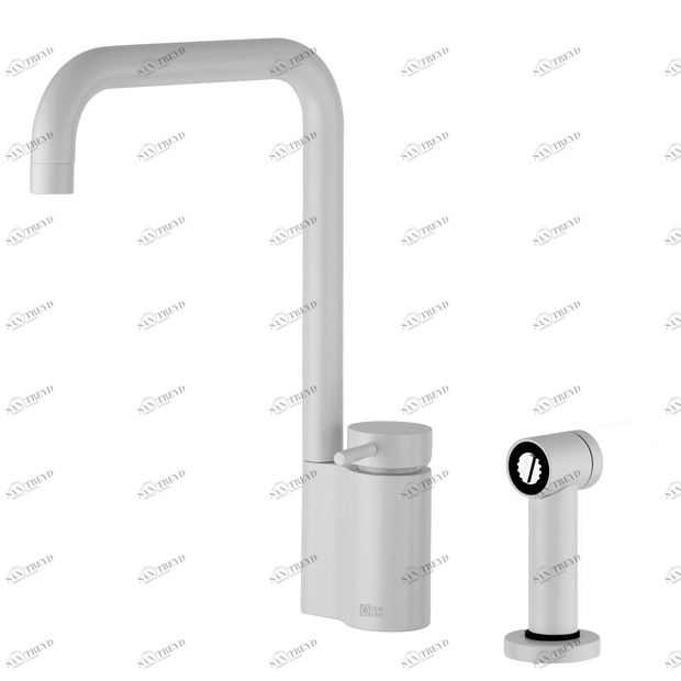 Латунь. 319. Боковой спрей для кухонного смесителя. Quadrodesign Brass