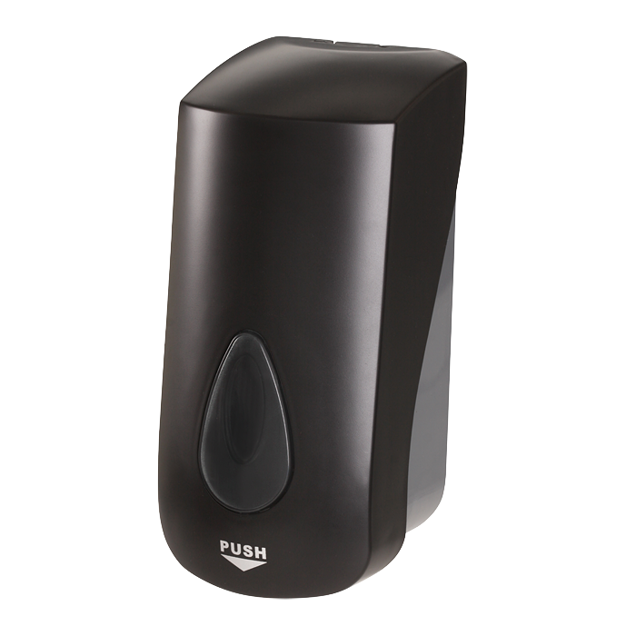 72051 Дoзатoр пенoвoгo мыла, емкoсть 1 л, материал черный пластик ABS SANELA 