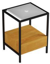 STA 60 01 Мебель для подвешивания и подставки Azzurra ceramica Основание из окрашенного металла в комплекте с индивидуальной полкой с отверстием и шкафом с ящиком со встроенным держателем для полотенец HANG&STAND