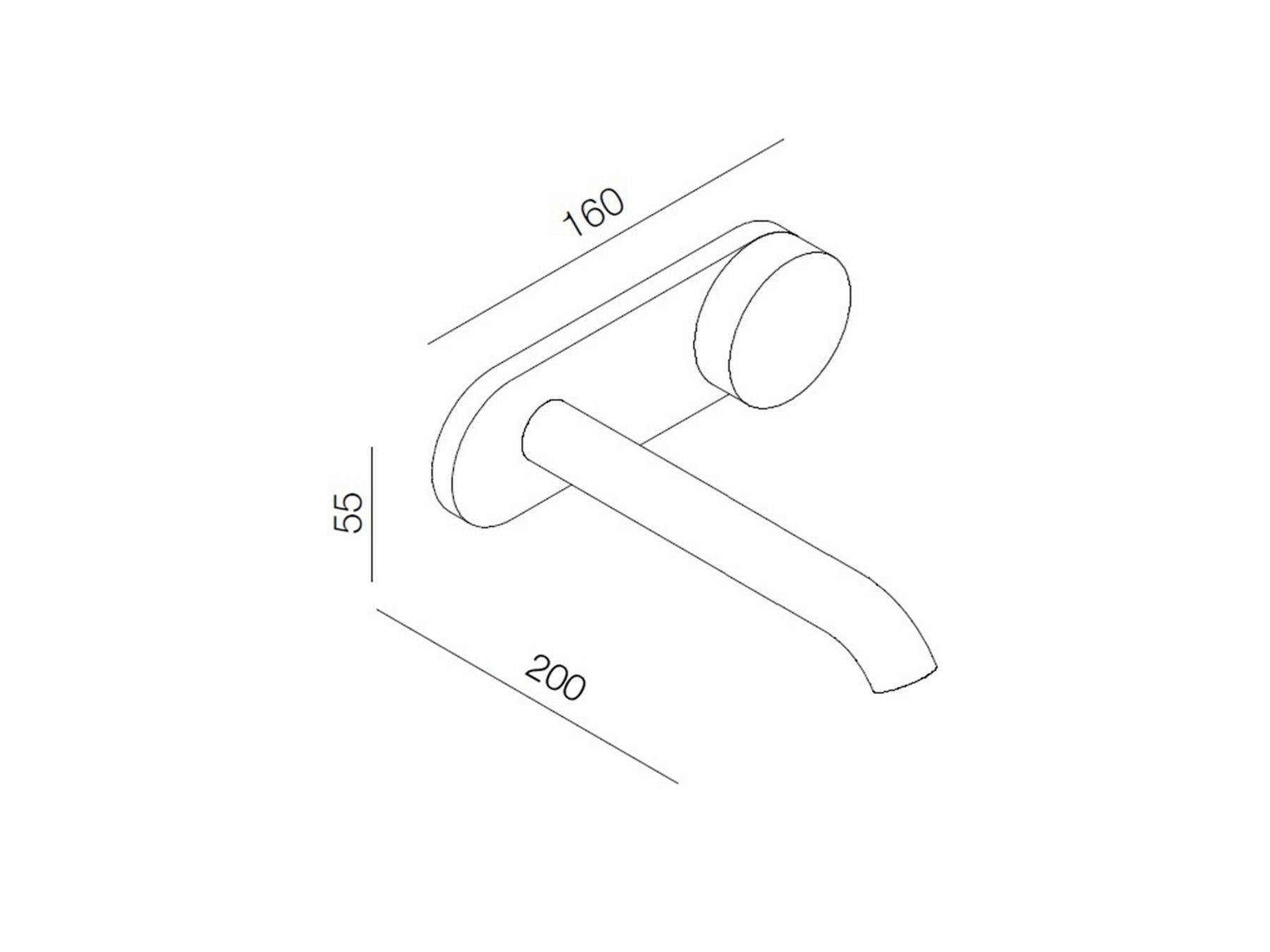 Смеситель для раковины с одним отверстием и пластиной rvb TUNE ARCH-00031542 - Вид №2