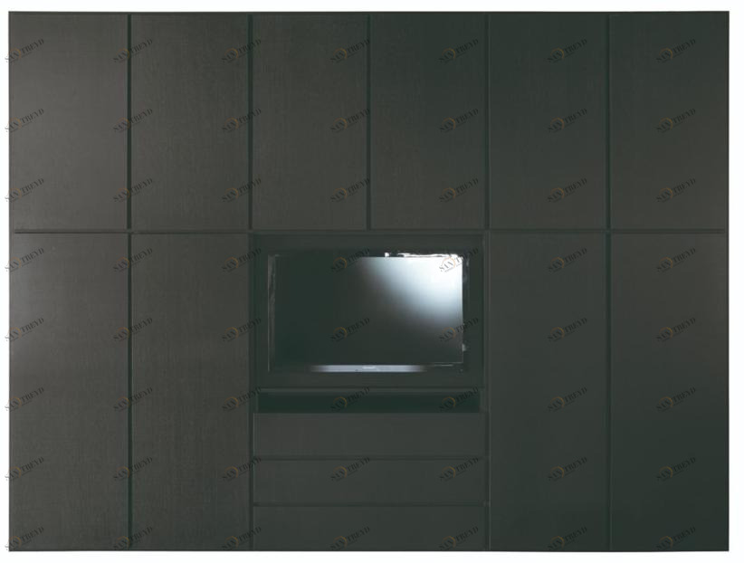 Ph Collection Самонесущая деревянная оборудованная стена с тумбой под телевизор sun-id-1371242