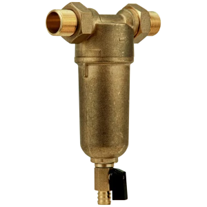 Промывной фильтр для ГВС Посейдон 3/4" НР 100 мкм латунь 13617