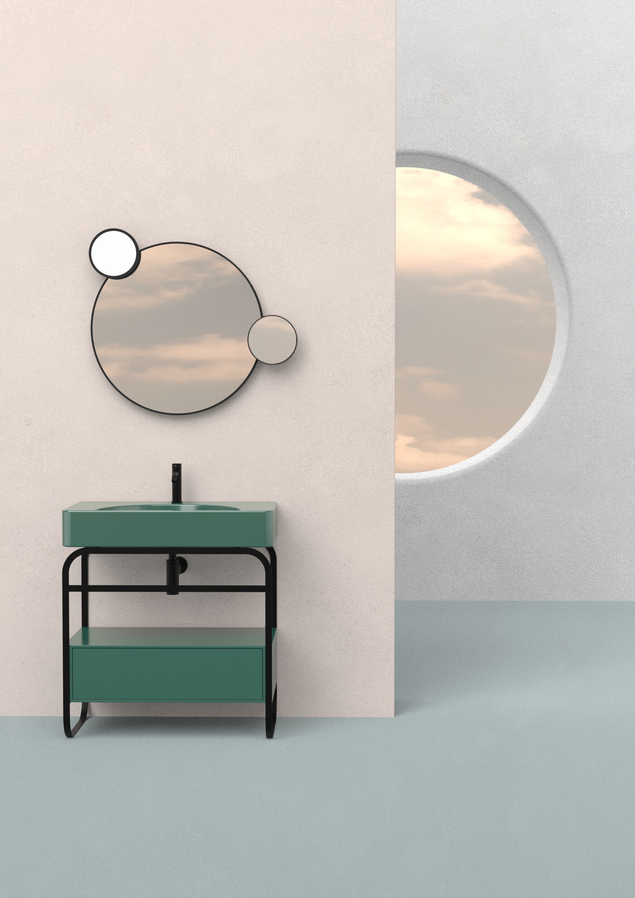 Раковина из нержавеющей стали с ящиками Alice Ceramica Lunaris ARCH-00064737 - Вид №1