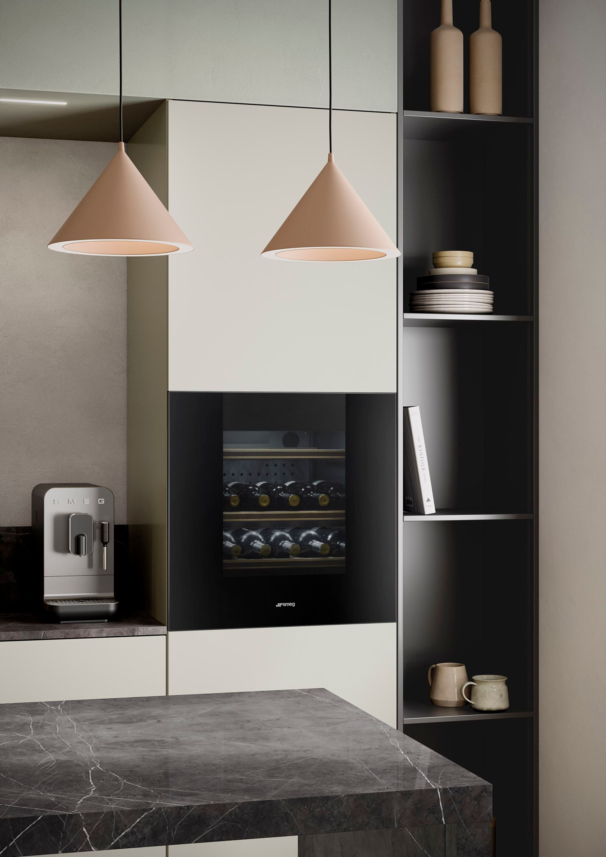 Встроенный холодильник с стеклянной дверью Smeg линия ARCH-00063955 - Вид №2