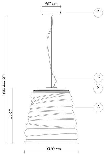 Karman Подвесной светильник из стекла Bibendum sun-id-1477267 - Вид №9