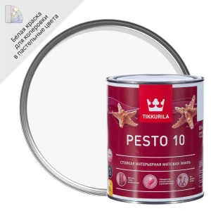 Эмаль Tikkurila Pesto 10 матовая для интерьеров и фасадов 14195881