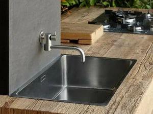 MINA Профессиональный смеситель для кухни из нержавеющей стали настенный с поворотным изливом Pot filler 96111