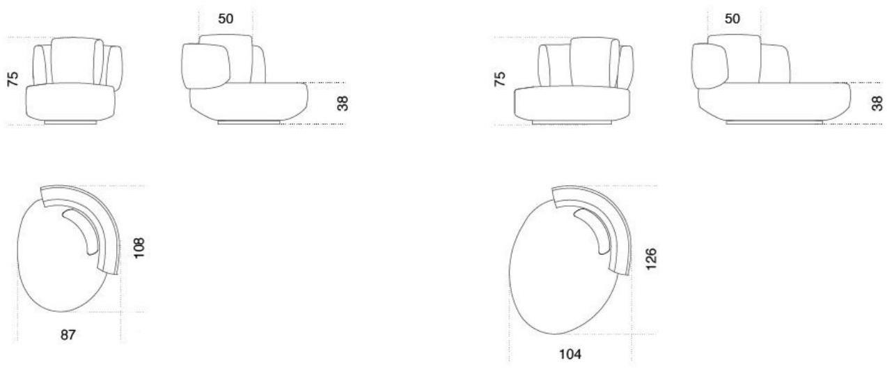 Gallotti&Radice Вращающееся кресло с обивкой Audrey sun-id-1464201 - Вид №2