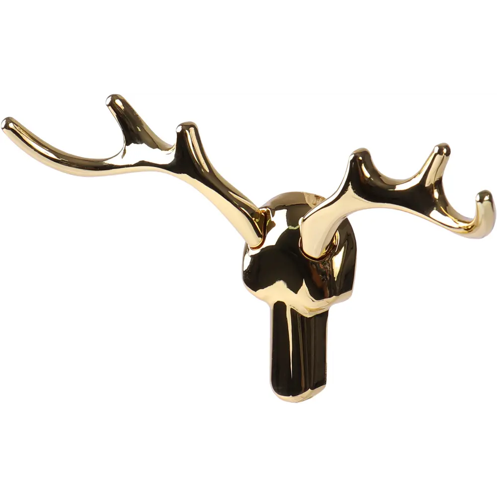 89364492 Крючок Larvij Олень, цинковый, цвет золотой STLM-1005499