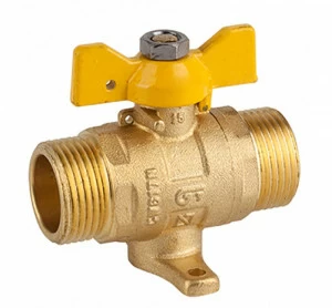 GENEBRE 3632 05 Кран шаровой прямой для газа на ножках, М-М