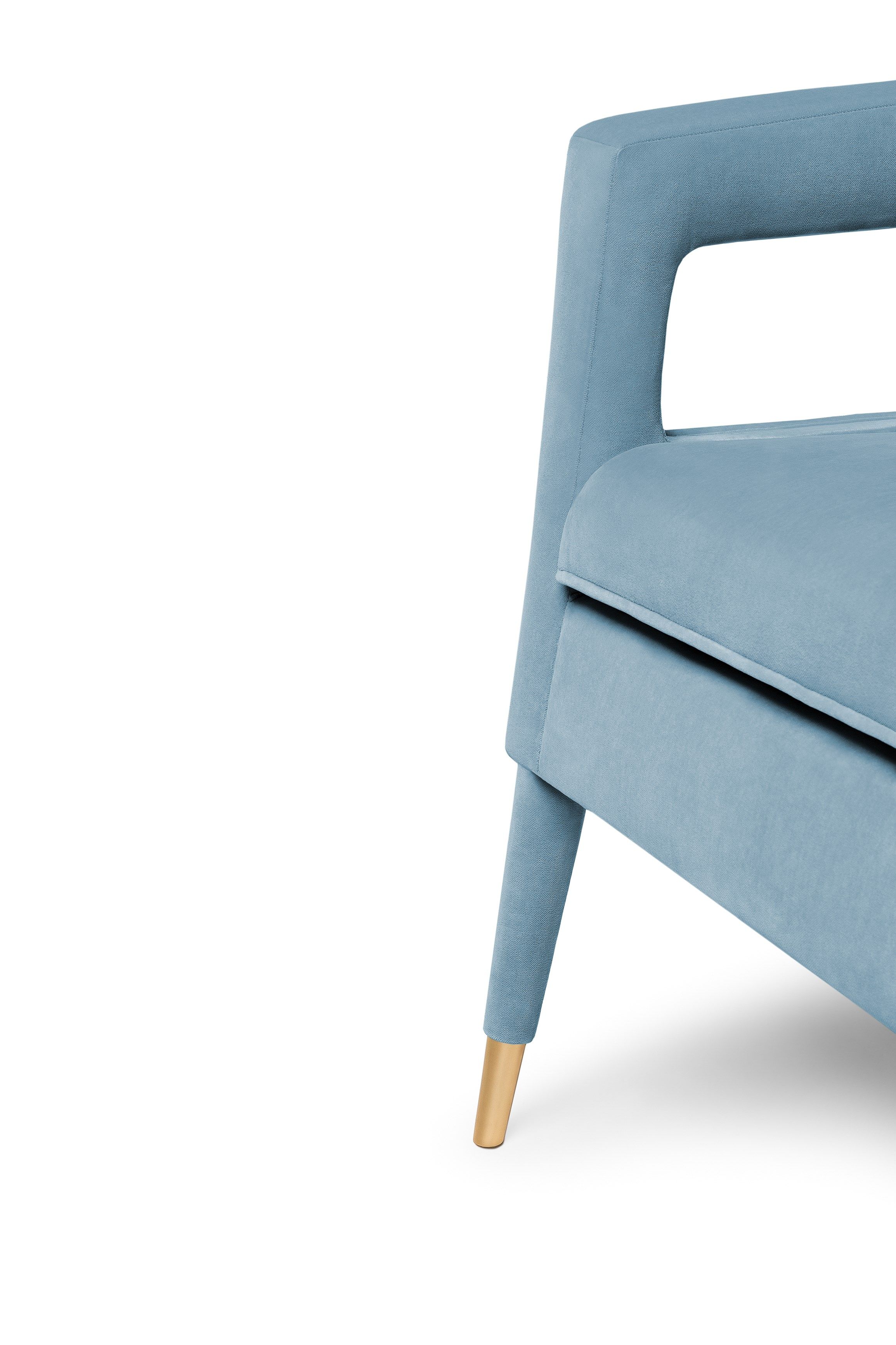 Бархатное кресло с подлокотниками Munna ARCH-00068873 - Вид №5