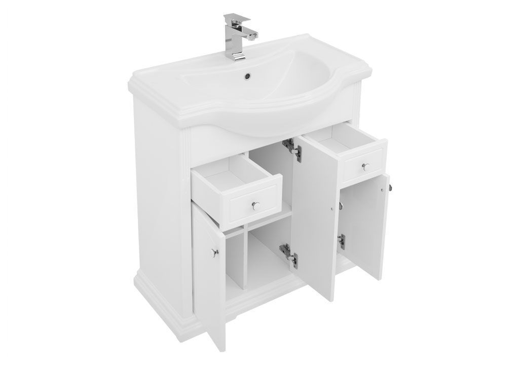 Мебель для ванной Aquanet Лагуна Классик 80 белый 00203779 - Вид №3