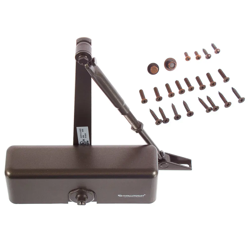 Доводчик дверной 1060 максимальная нагрузка 60 кг цвет коричневый PALLADIUM STLM-2103800