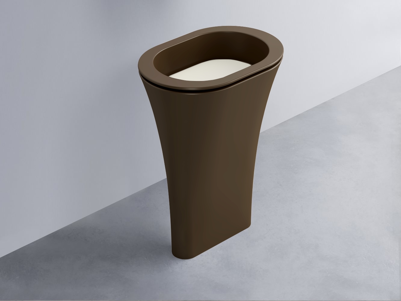 AMLA65-CA+AMPILO-TL+AMCOLO-CA Раковина Amedeo Ovale отдельностоящая cielo Enjoy + Amedeo Ceramica Cielo