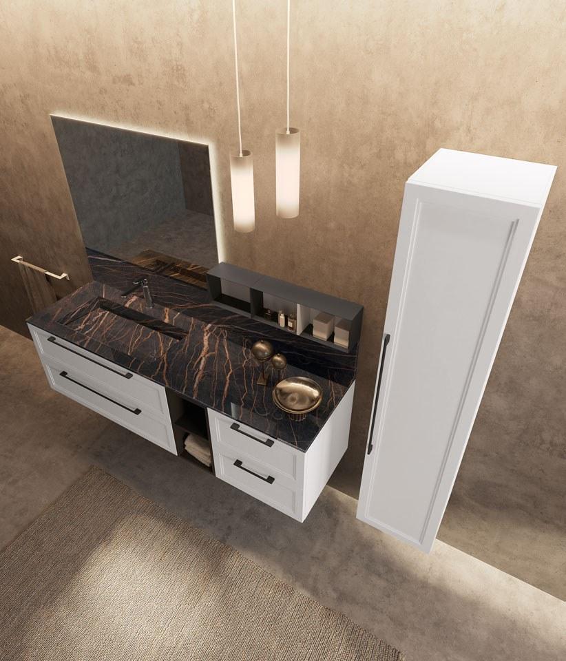 Archeda Тумба под умывальник из лакированной древесины с зеркалом Seta sun-id-1433742 - Вид №1