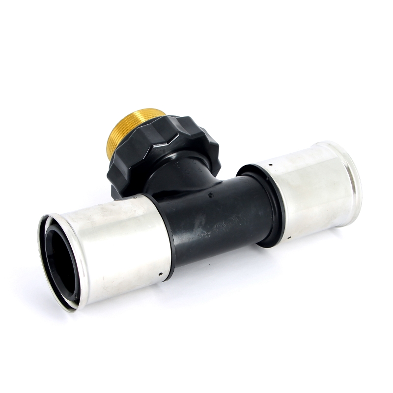 Тройник пресс-Н PVDF HENCO 63х2"х63 14PK631063 - Вид №3