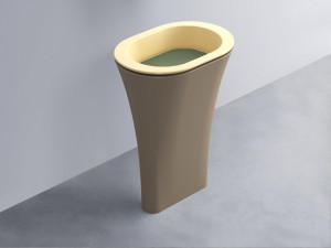 AMLA65-CN+AMPILO-AG+AMCOLO-AN Раковина Amedeo Ovale отдельностоящая cielo Enjoy + Amedeo