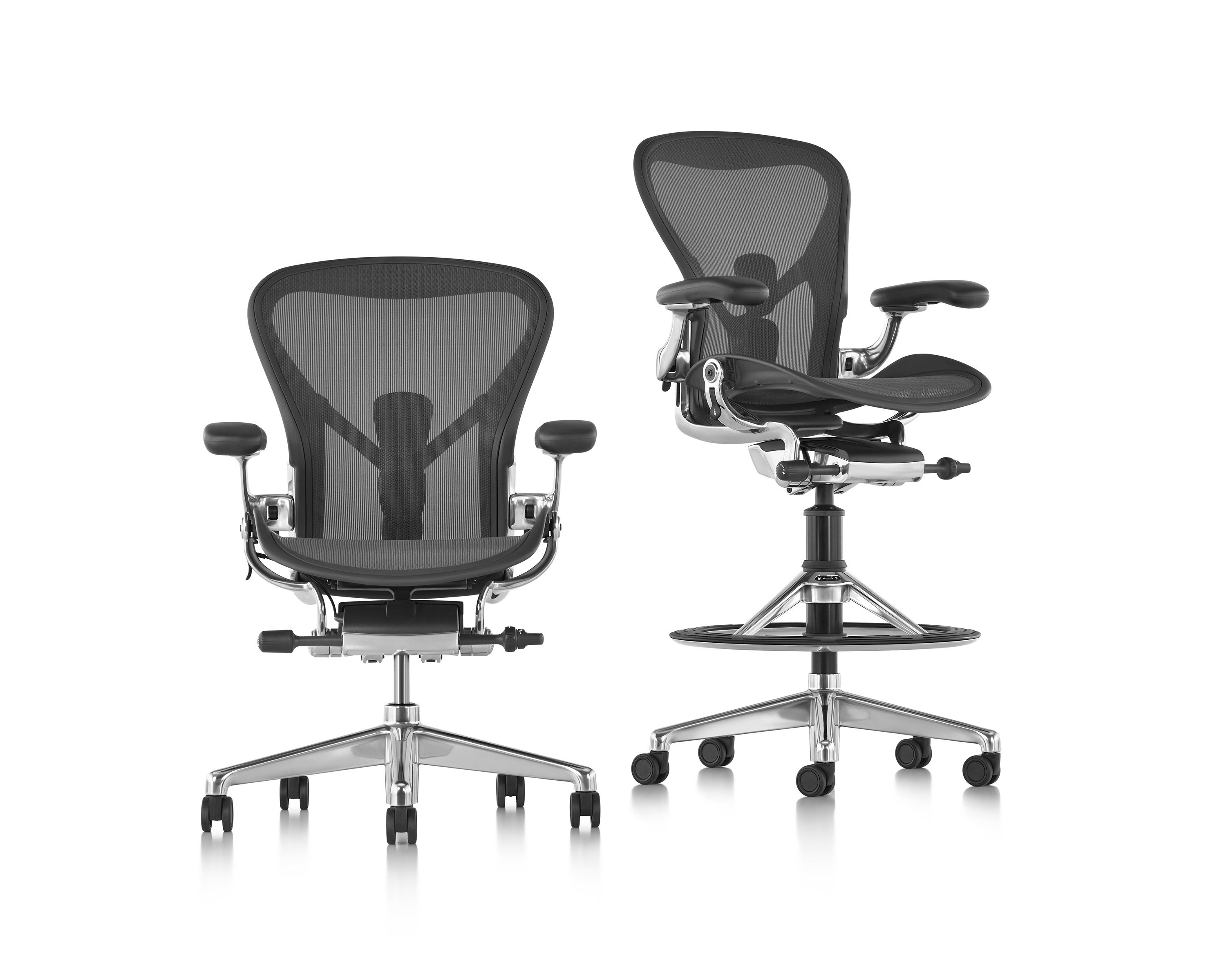 5-спицевое вращающееся офисное кресло с колесами Herman Miller Aeron ARCH-00152986 - Вид №5