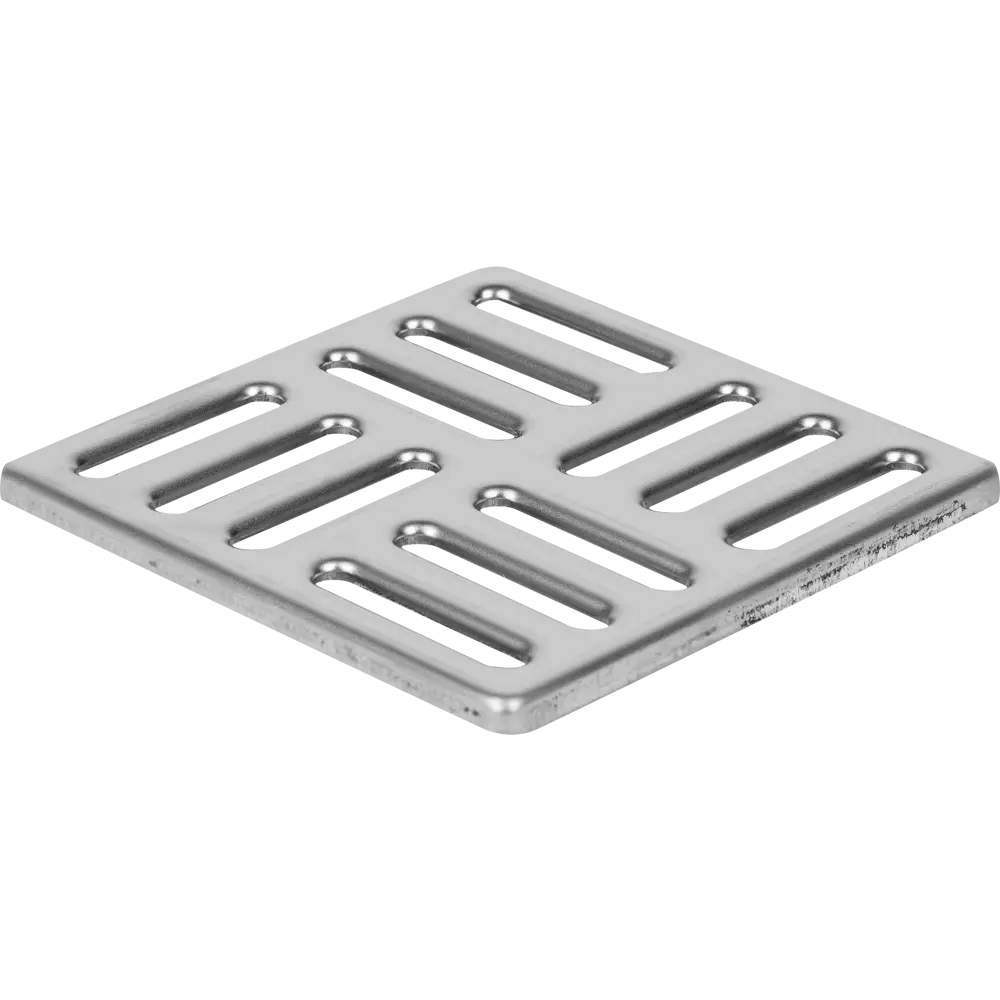 Решетка для душевого трапа АНИ пласт 100x100 мм из нержавеющей стали 84229941 STLM-0047276