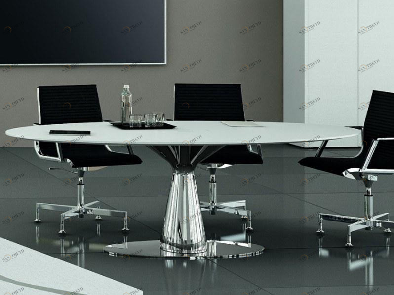 Bralco Лакированный стол для совещаний с системой прокладки кабелей Metar sun-id-1454854