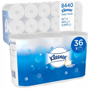 8440 Kimberly Clark Туалетная бумага рулонная Kimberly-Clark Kleenex 8440 3-слойная 36 рулонов по 42 м