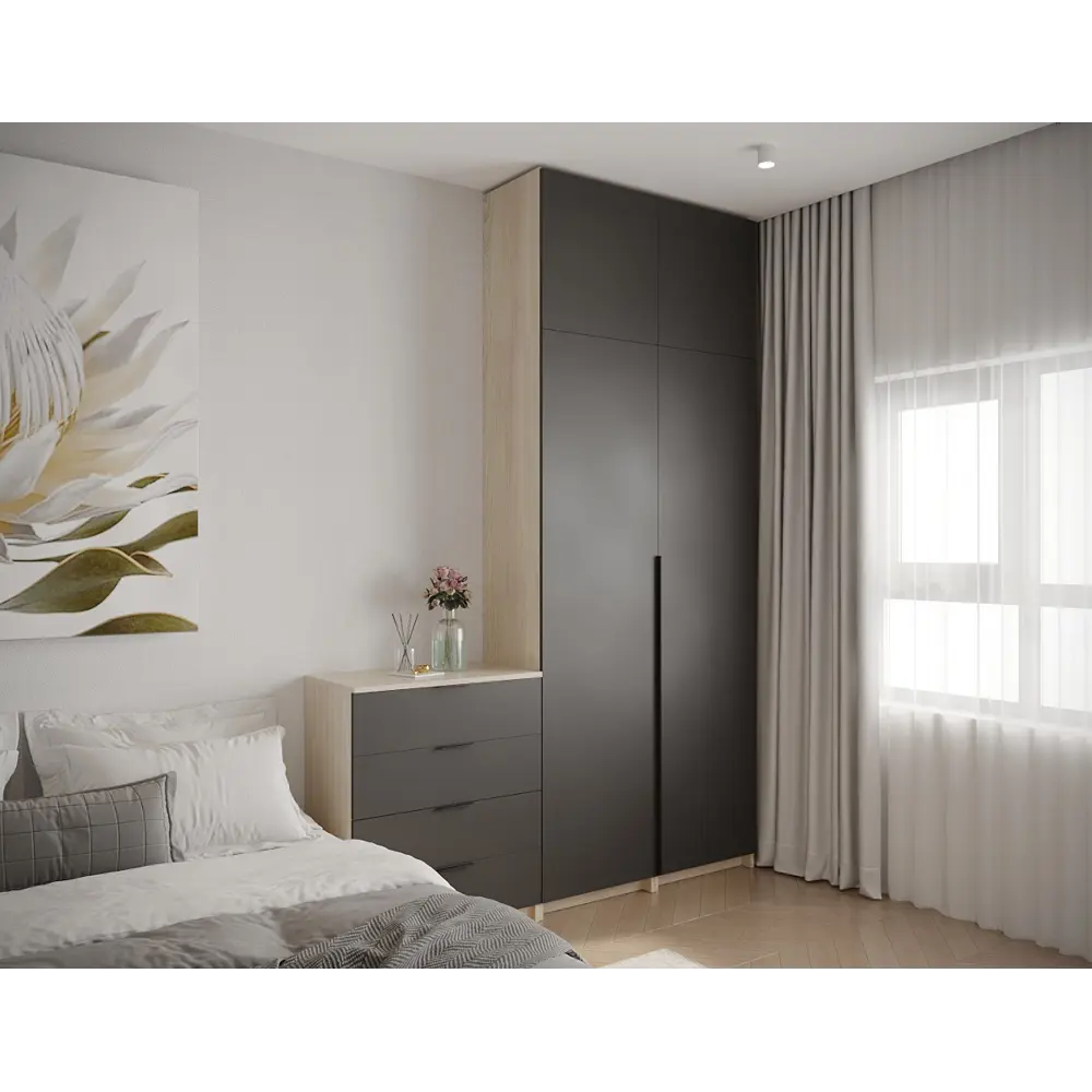 Дверь Лион 39.6x38x1.8 см ДСП цвет серый Santreyd STLM-2095188 - Вид №9