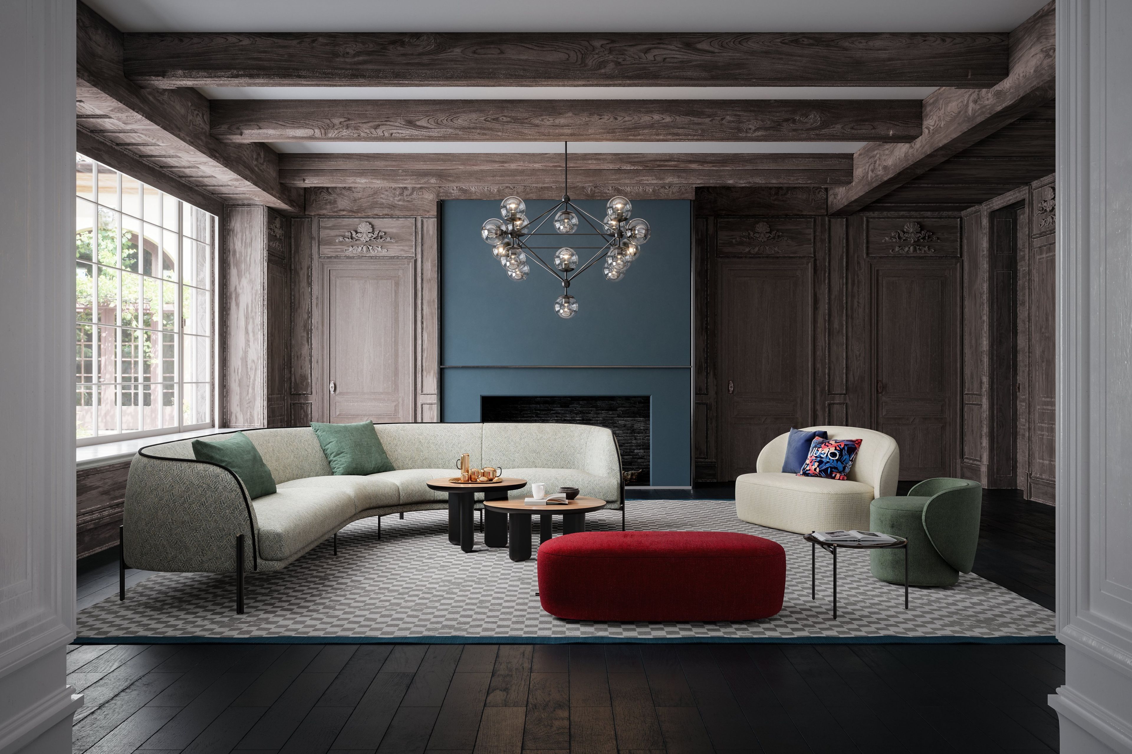 Круглый деревянный журнальный столик Liu Jo Living Collection ARCH-00029165 - Вид №6