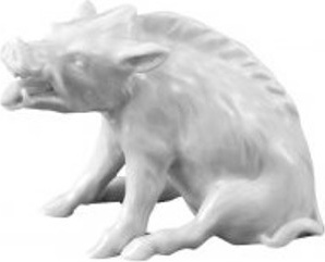 10618973 Meissen Фигурка 4,5см "Кабан" (И.-И.Кэндлер, 1747 г.) Фарфор 