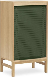 600532 Jalousi Cabinet Low Dark Green Normann Copenhagen