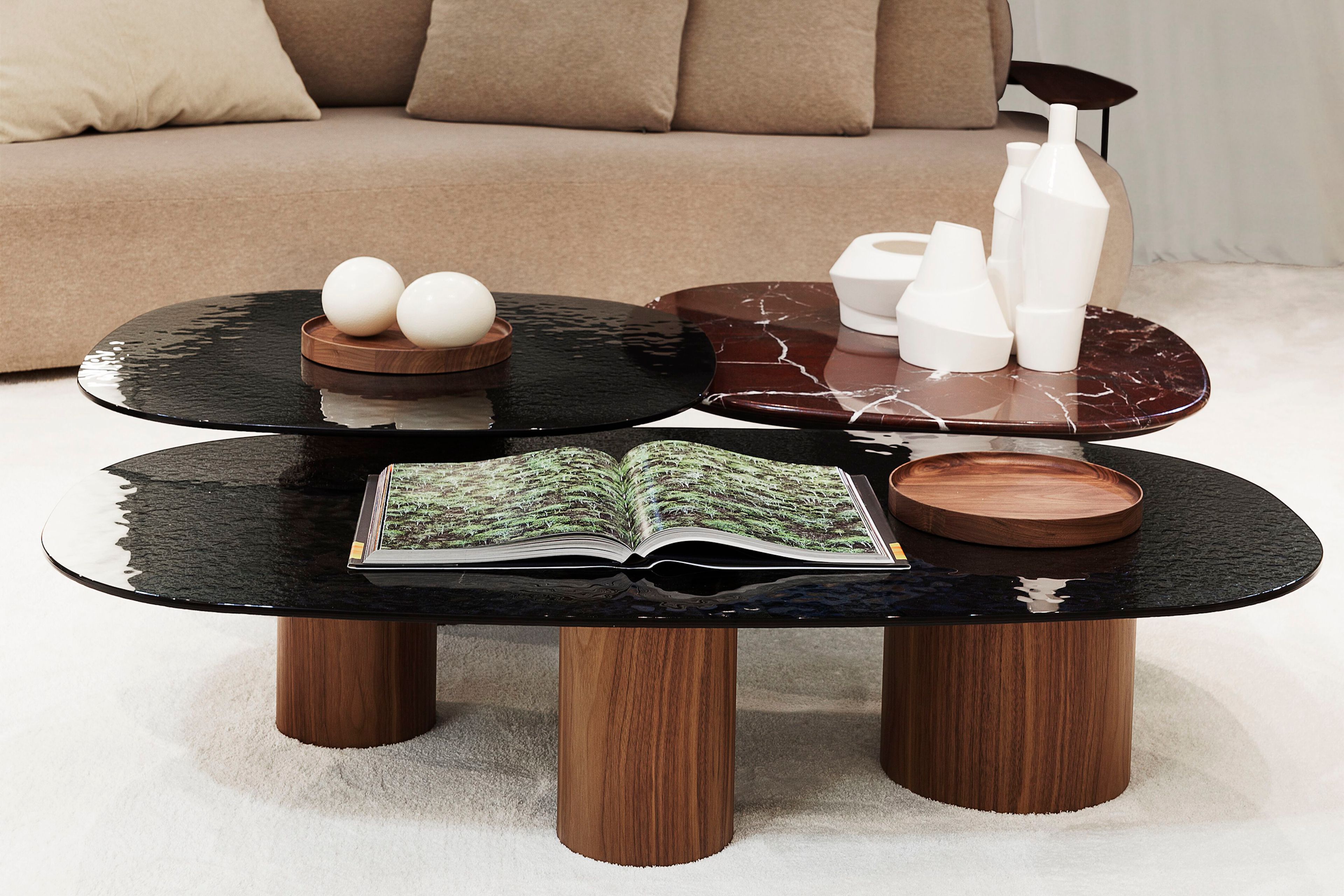 Низкий журнальный столик с мраморным или стеклянным верхом Vibieffe Quite luxury ARCH-00092228 - Вид №5