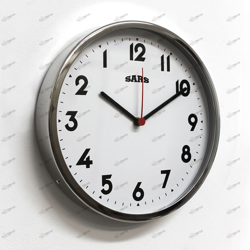 Часы настенные обратного хода серые Sars SARS ДИЗАЙНЕРСКИЕ 00-3967105 Серый 