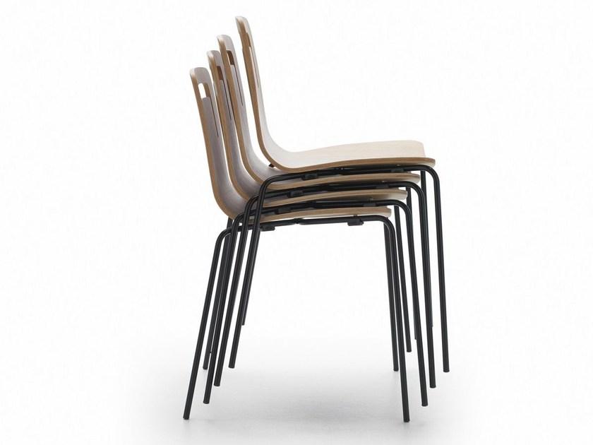 Viccarbe Штабелируемый деревянный стул Klip sun-id-1390597 - Вид №1