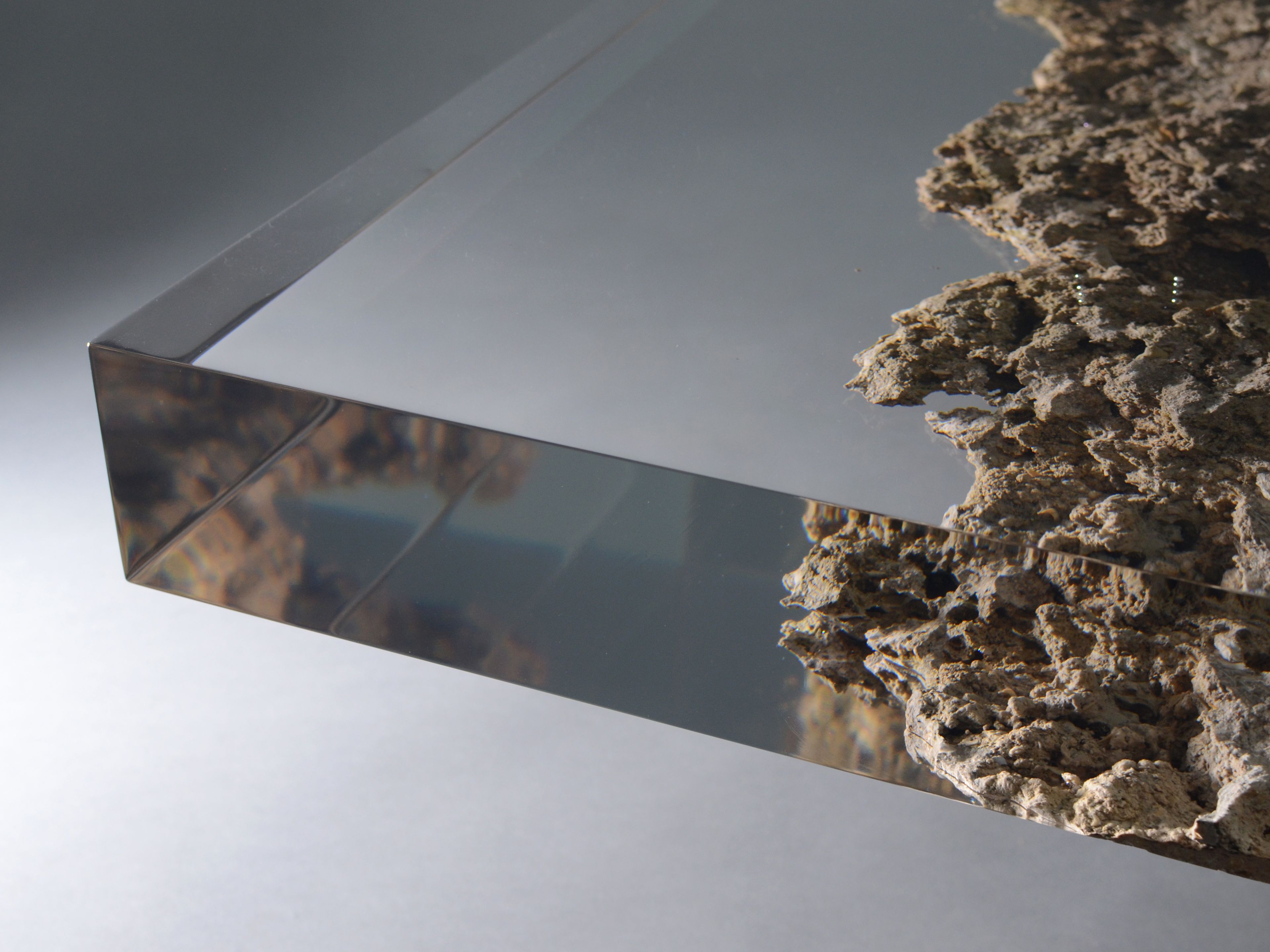 Прямоугольный журнальный столик из травертина от Rapolano alcarol Bedrock ARCH-00027953 - Вид №11