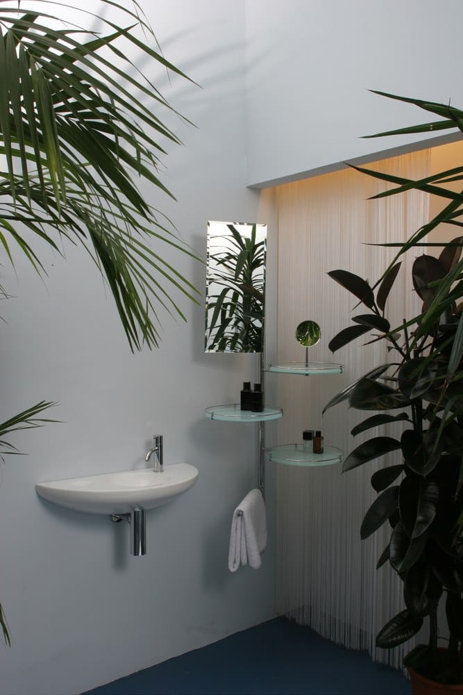 Круглый подвесной умывальник из смолы Rapsel ARCH-00138799 - Вид №2