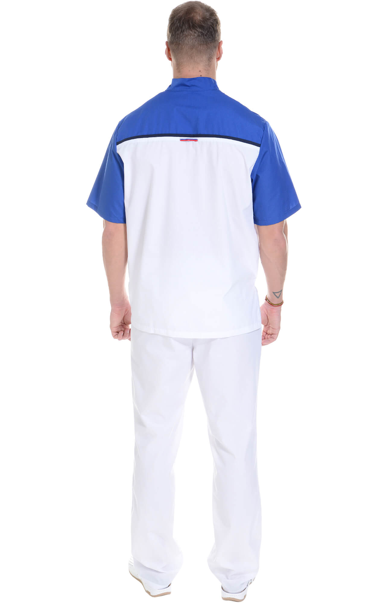 61943 Костюм "Лидер" белый василек  Медицинская одежда  размер 44-46/170-176 Спецодежда  - Вид №15