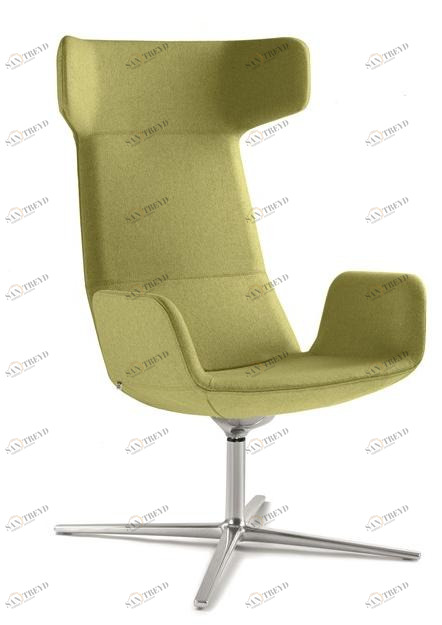 LD Seating Кресло с подголовником из ткани с 4 спицами Flexi lounge Flex xl f27