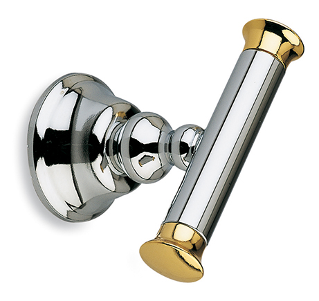 SM13(02) Stil Haus Smart, крючок двойной, цвет хром - золото 