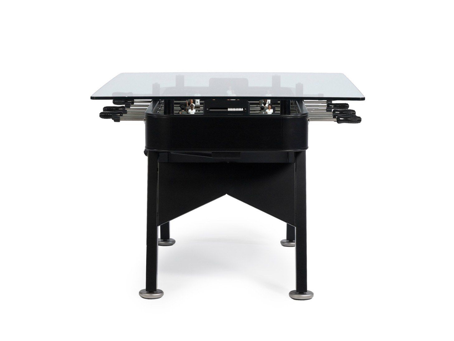 Прямоугольный обеденный стол из стали и стекла RS Barcelona RS2 DINING ARCH-00017042 - Вид №1