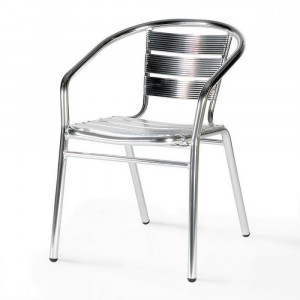 LFT-3059 Silver metallic Стул алюминевый Afina